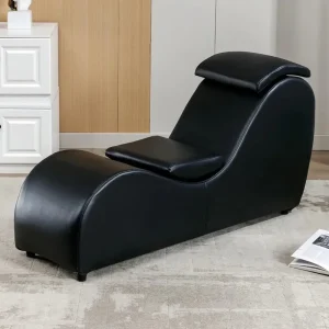 Modern Curved Chaise Lounge Chair for Yoga